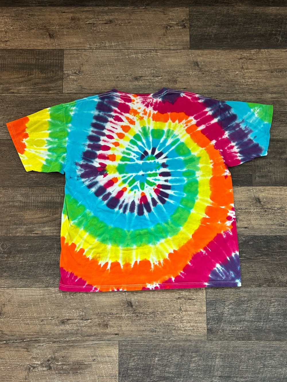 Cool Oversized Vintage Tie Dye Short Sleeve Tee “Keep Austin Weird” Size 2XL - Picture 6 of 6